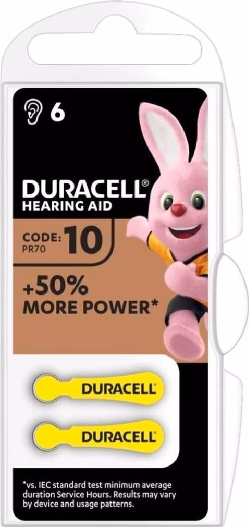 Duracell baterie do naslouchadel HA 10 6ks