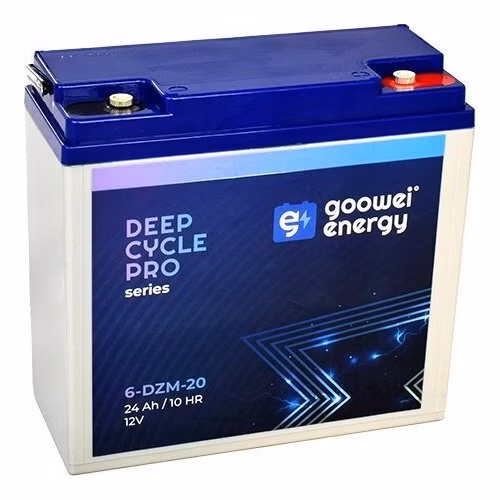 GOOWEI ENERGY Pb trakční záložní akumulátor VRLA GEL 12V/24Ah (6-DZM-20)