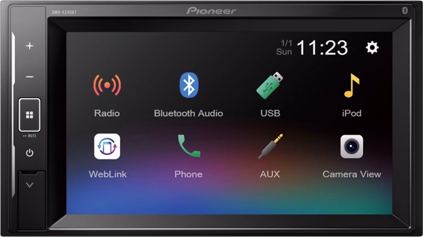 Pioneer DMH-A240BT 2DIN autorádio s LCD displejom a Bluetooth