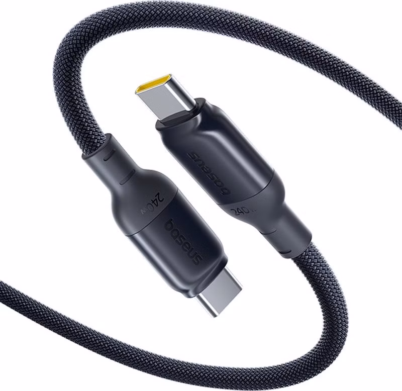 Baseus PicoGo Fast Charging Dátový Kábel USB-C - USB-C 240W 1m Cosmic Black