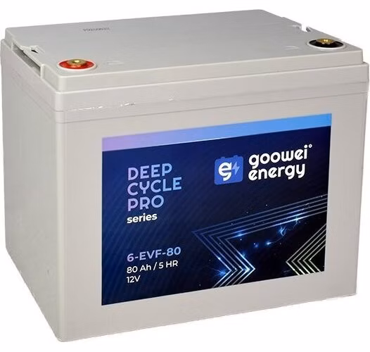GOOWEI ENERGY Pb trakční záložní akumulátor VRLA GEL 12V/80Ah (6-EVF-80)