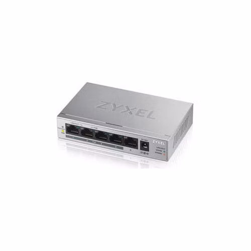 Zyxel GS1005HP 5-portový stolový gigabitový prepínač PoE, 4x PoE+ GbE, PoE 60W