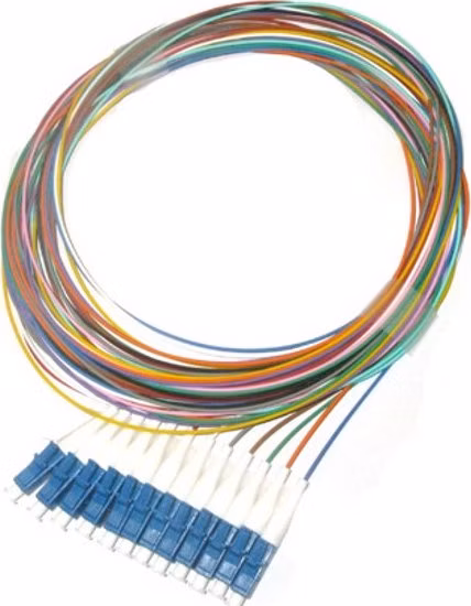 XtendLan FO pigtail LC, 9/125, 0,9mm, 1m, ZWP, sada 12ti pigtailů různé barvy, G.652d, LS0H
