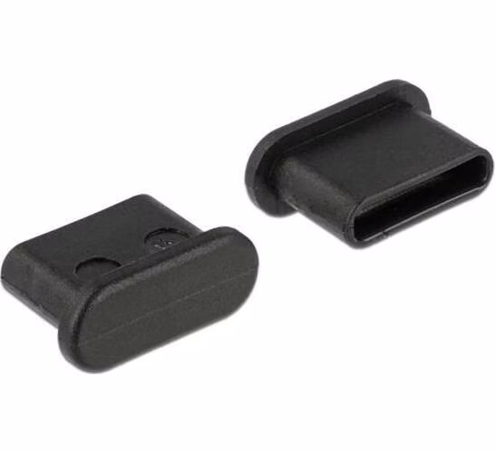 Delock Prachová záslepka pro USB Type-C™ samice bez uchopení 10 kusů černá