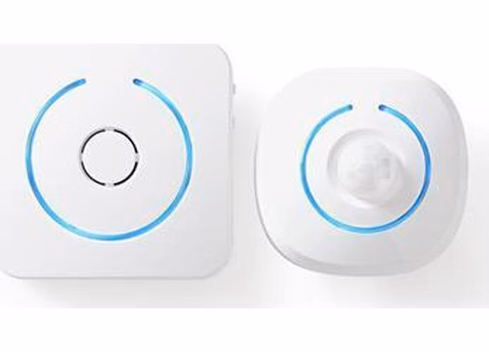 Nedis ALRMMW20WT - Alarm s Detektorem Pohybu pro Zabezpečení Domácnosti | 8 Vyzváněcích Tónů | Signály s osvětlením