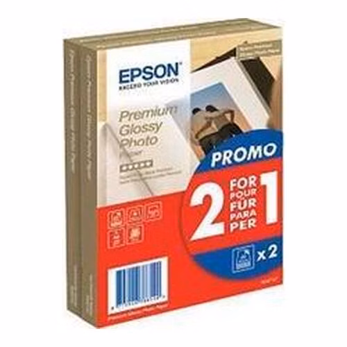 EPSON paper 10x15 - 255g/m2 - 2x40sheets - photo premium glossy (2 for 1 PROMO)