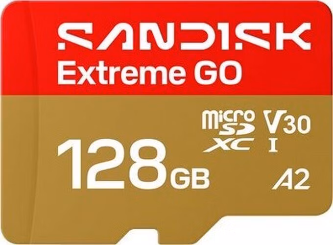 SanDisk Extreme GO 128GB microSD card 240/120MBps
