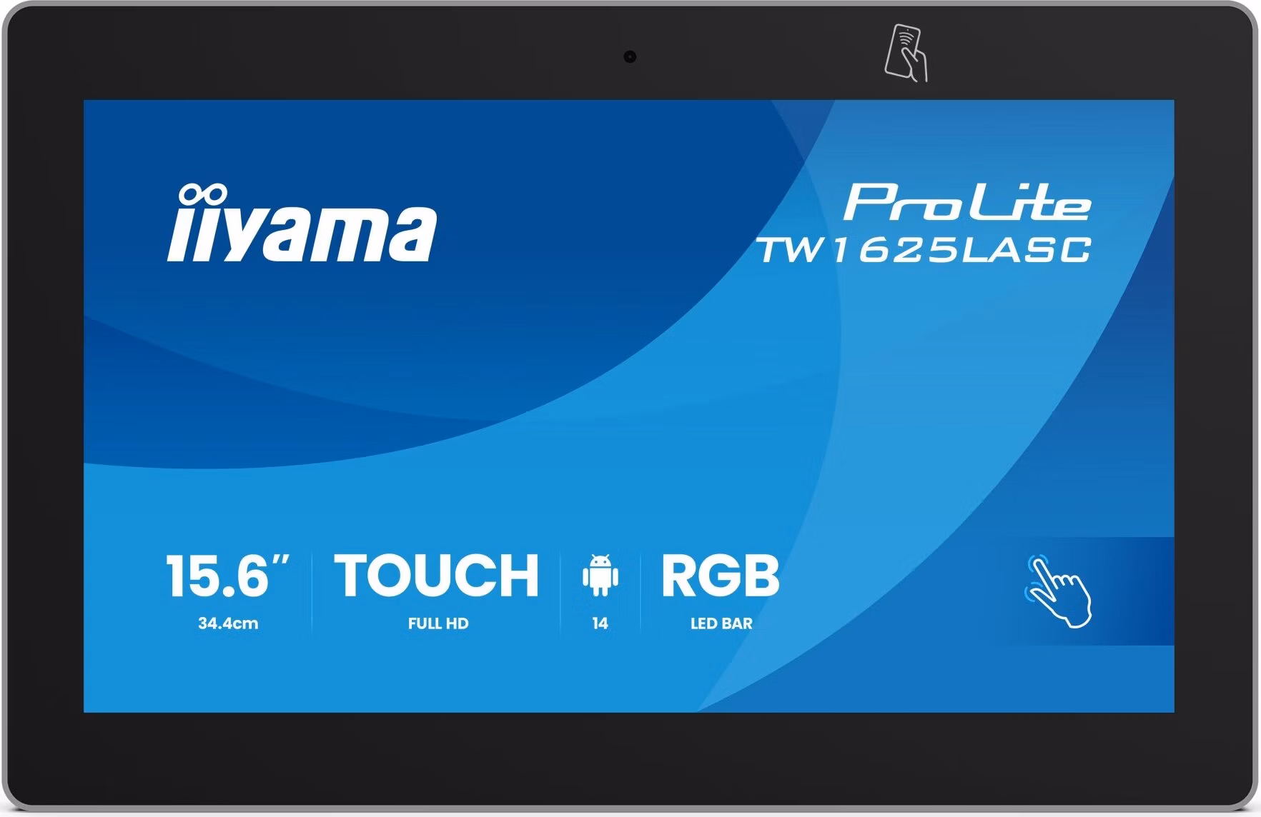 16" iiyama TW1625LASC-B3PNR: IPS, FHD, Android, NFC, PO