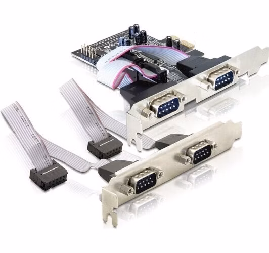 Delock Adaptér PCI Express x1 4xsériový port + low profile