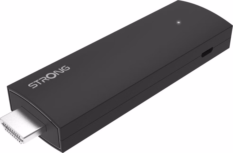 OPRAVENÉ - STRONG 4K Google TV stick SRT 41/ 4K Ultra HD/ H.265/ HDMI/ micro USB/ BT/ Wi-Fi/ Chromecast/ NETFLIX/ Androi...