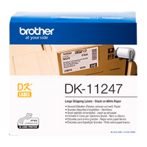 Brother - DK-11247 (papírové velké adresní štítky - 180 ks) 103mm x 164mm
