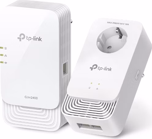 G.hn2400 Powerline AX1800 Wi-Fi 6 Kit KIT: 1× PGW2440 + 1× PG2400P PGW2440: SPEED: 574 Mbps at 2.4 GHz + 1201 Mbps at 5