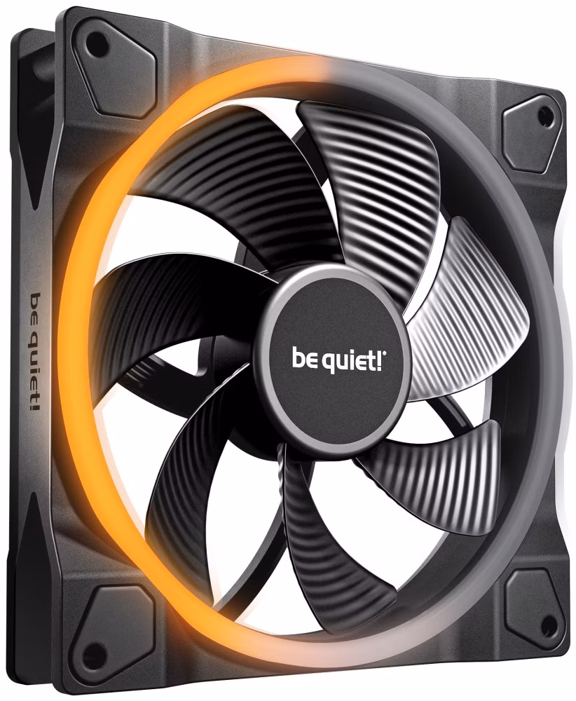 Be quiet! / ventilátor Light Wings 140mm PWM Reverse / 140mm ARGB / PWM /  černý