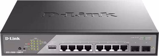 D-Link DSS-200G-10MPP/E 10-Port Gigabit Ethernet PoE++ Surveillance Switch