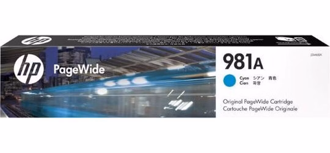 HP PageWide Cartridge 981A/Cyan/6000 stran