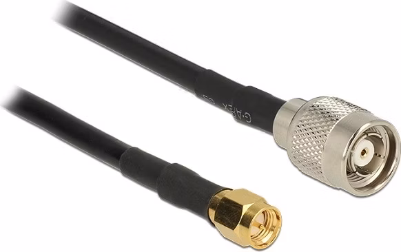 Delock Antenna Cable TNC Plug > SMA Plug CFD200 5 m low loss