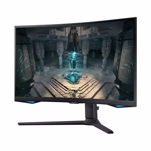 BAZAR - SAMSUNG MT LED LCD Gaming Smart Monitor 27" Odyssey G65B - prohnutý,Quantum Dot QHD,VA,240Hz,1ms,Pivot - Poškoze