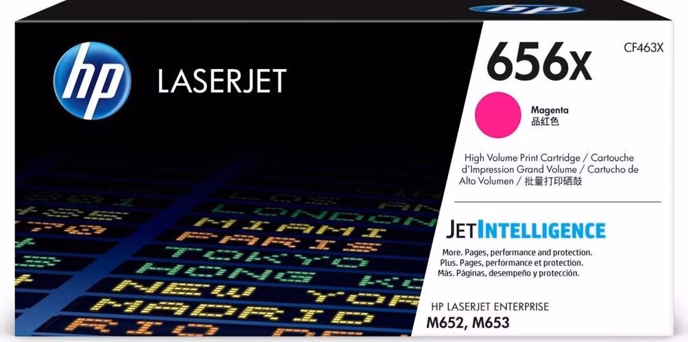 HP 656X Purpurová originální tonerová kazeta LaserJet s vysokou výtěžností
