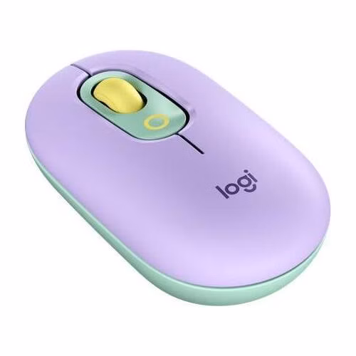 Logitech myš POP - zeleno-fialová/optická/ 4 tlačítka/bezdrátová/Bluetooth/4000dpi