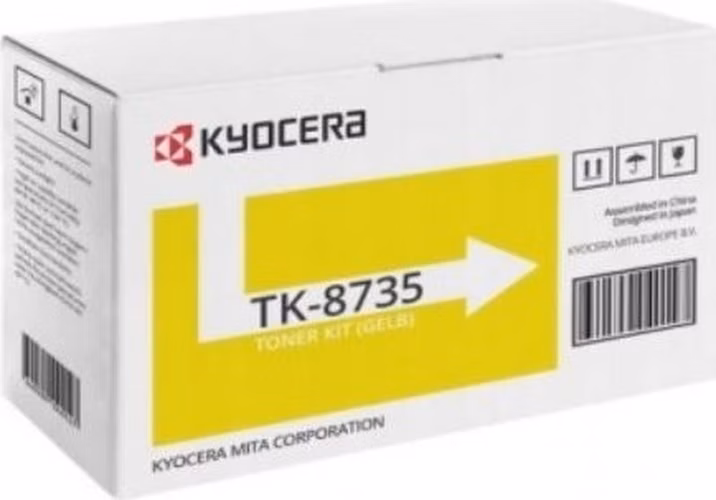 Kyocera toner TK-8735Y - 40 000 stran A4 (při 5% pokrytí), pro TASKalfa7353/8353ci, žlutý