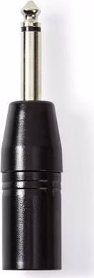 Nedis COTP15942BK - XLR Monofonní Adaptér | XLR 3pinová Zástrčka – 6,35mm Zástrčka | Černá barva
