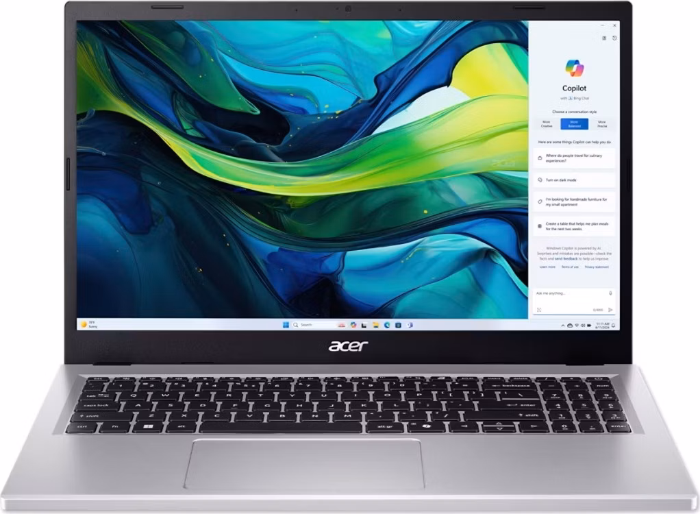 Acer Aspire Go 15 (AG15-41P-R1J5) Ryzen 5 7535HS/16G/512GB/15,6" FHD IPS/W11 Home stříbrná