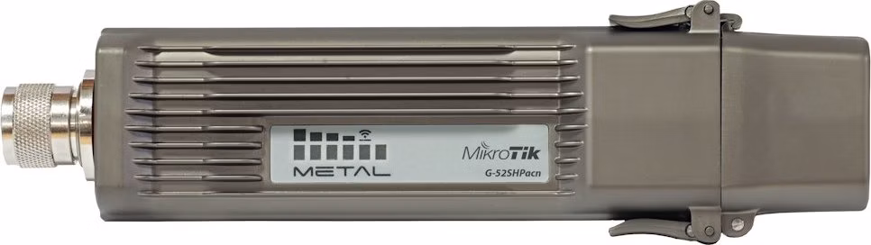 MikroTik RouterBOARD Metal 52 ac outdoor AP/klient 2.4/5 GHz (802.11b/g/n/a/ac), 1× LAN, 64MB RAM, IP55, L4