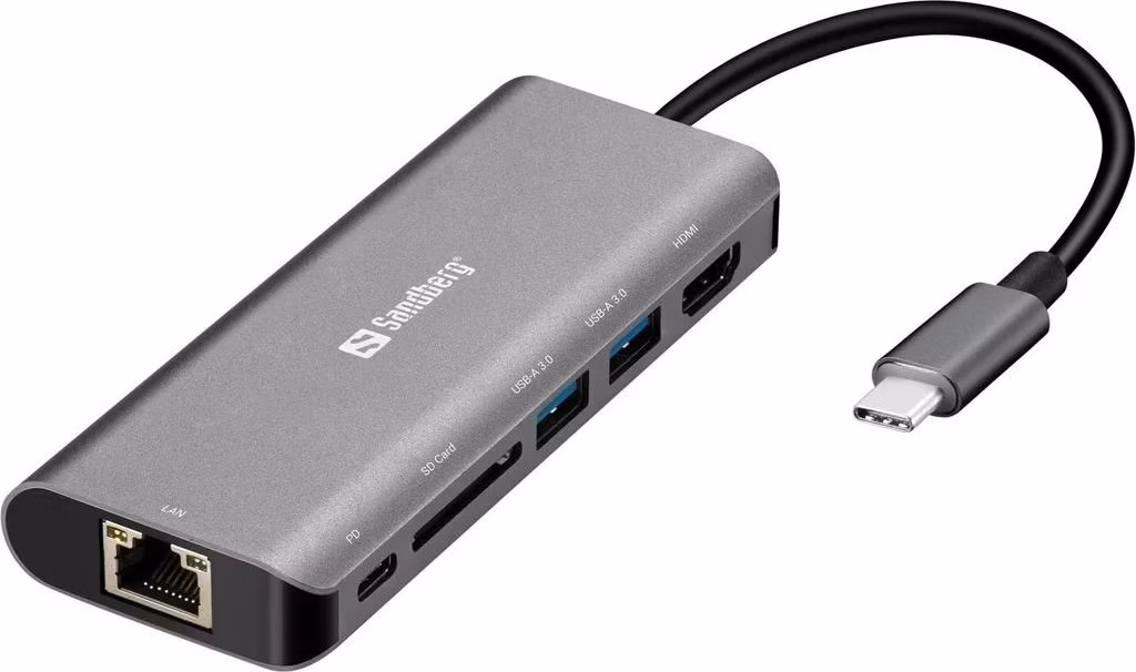 Sandberg USB-C Dock HDMI+LAN+SD+USB100W