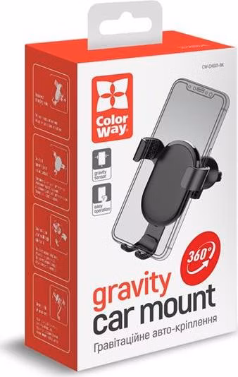 ColorWay Držiak do auta Metallic gravity pre smartfóny