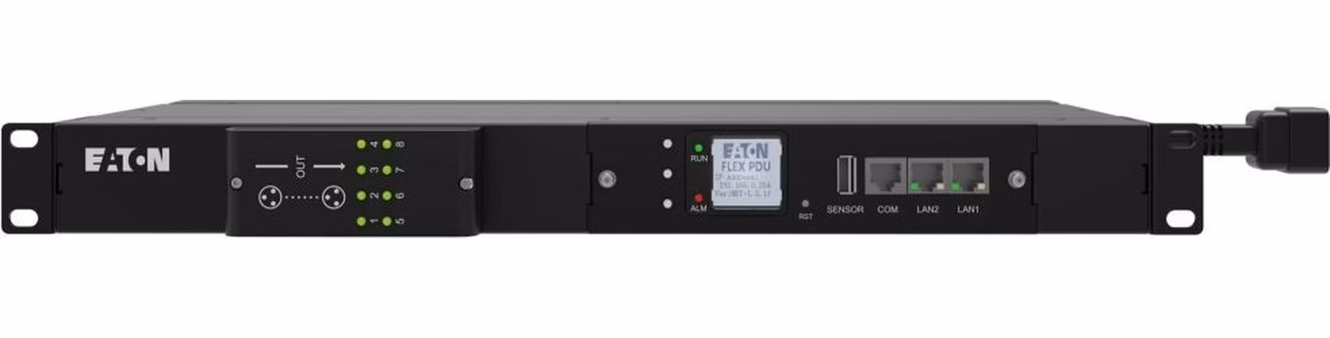 EATON FlexPDU G2: Spínané 1U, In: C20 16A 1P - Out: 8xC13