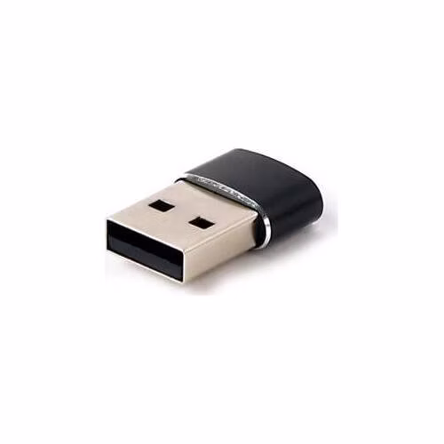 GEMBIRD adaptér USB-A samec na USB-C samice, černý
