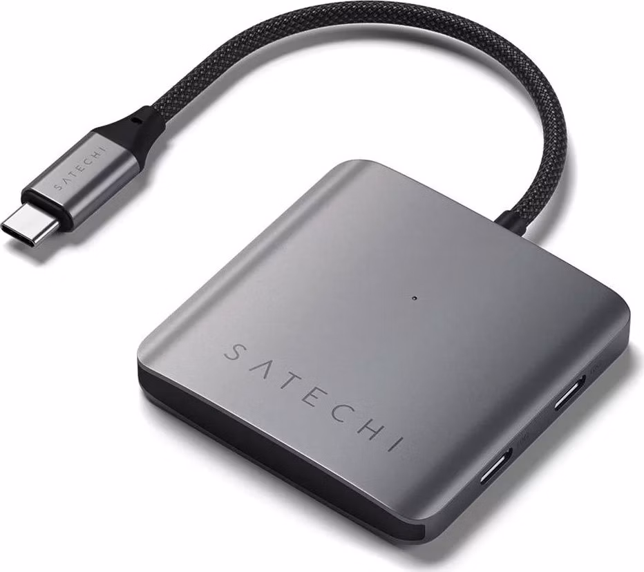 Satechi 4-Port USB-C Hub with Power Delivery - Space Grey