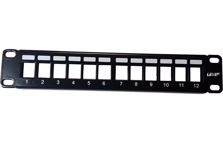 10" modulárny tienený patch panel LEXI-Net 12port, čierny