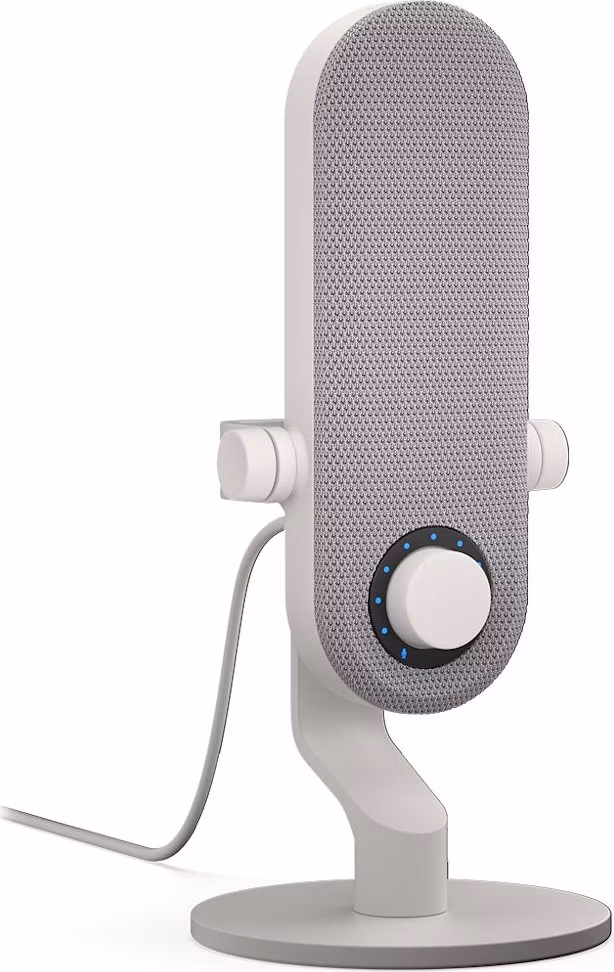 Krux mikrofon Pin / stolní mikrofon / 3,5mm jack / USB-C / bílý