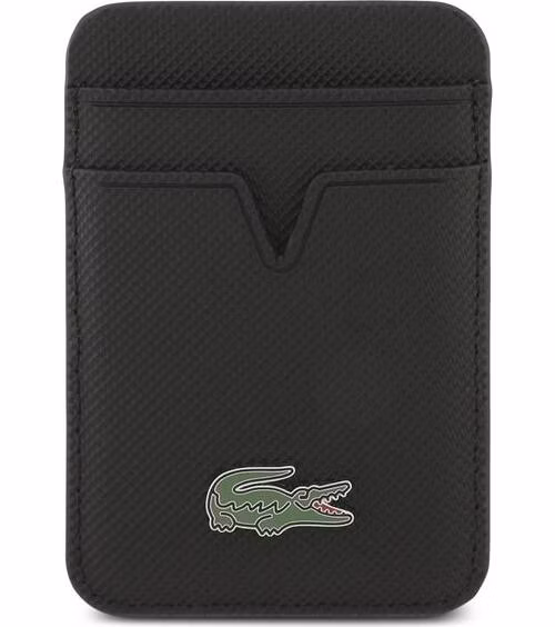 Lacoste Iconic Petit Pique MagSafe Kryt + Peňaženka iPhone 18 Pro čierny