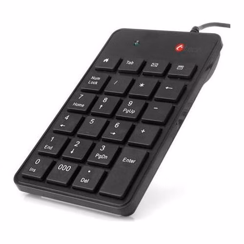 C-TECH klávesnice KBN-01, numerická, 23 kláves, USB slim black
