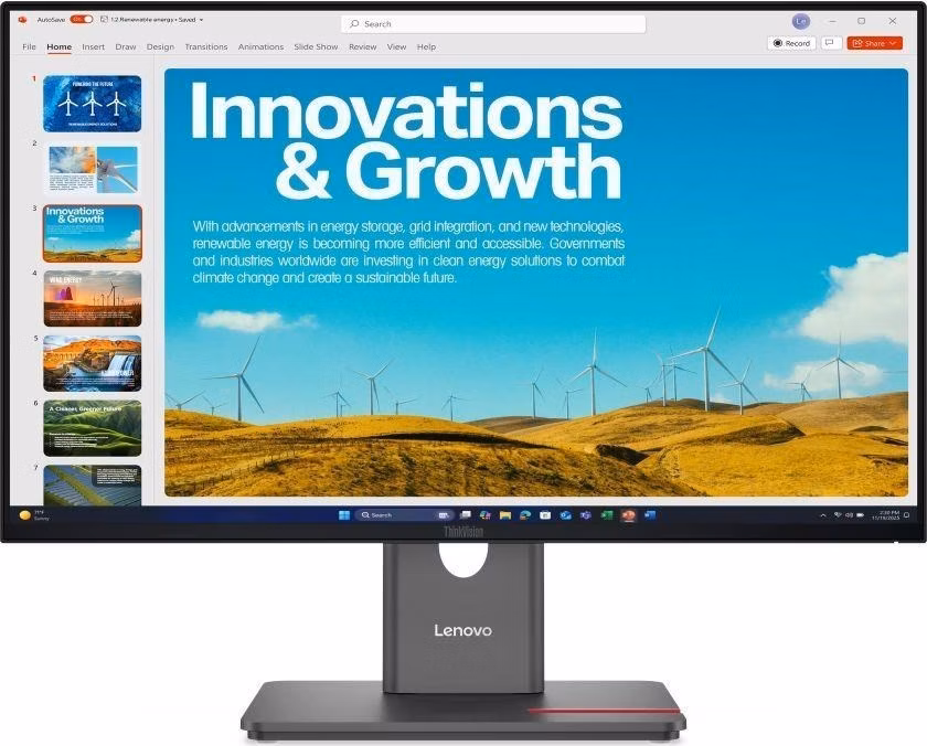 LENOVO LCD P24QD-40 - 23.8",IPS,16:9,2560x1440,120Hz,300cd/m2,1500:1,4ms(GtG),DP,HDMI,DPout,DC,USB Hub,USB-C,RJ45,Pivot