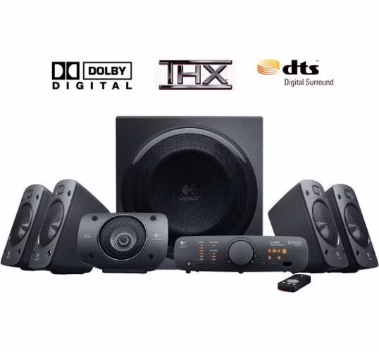 Logitech reproduktory Z906 5.1., 500W RMS, dálk. ovládání, černé