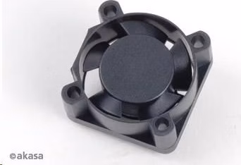 AKASA ventilátor AK-189BK-2B, 25x25x10mm, 2 kolíky, 2x guľôčkové ložisko