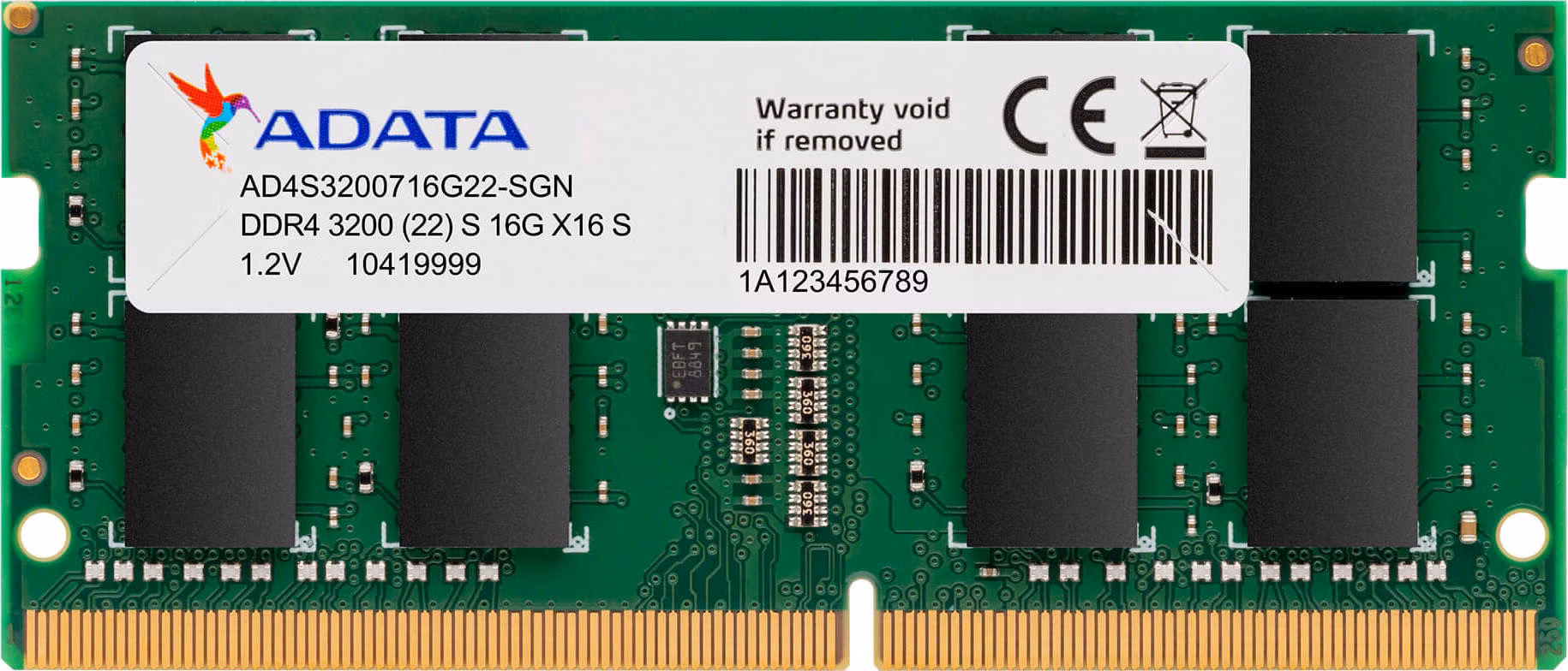 Adata/SO-DIMM DDR4/16GB/3200MHz/CL22/1x16GB
