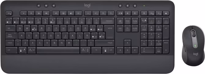 Logitech klávesnice s myší Wireless MK650 Signature - bezdrátová/Logitech bolt/Bluetooth/ CZ/SK/Graphitová