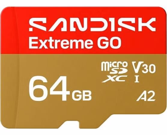 SanDisk Extreme GO MicroSD UHS-I 64GB 170MB/s(R) / 80MB/s(W)