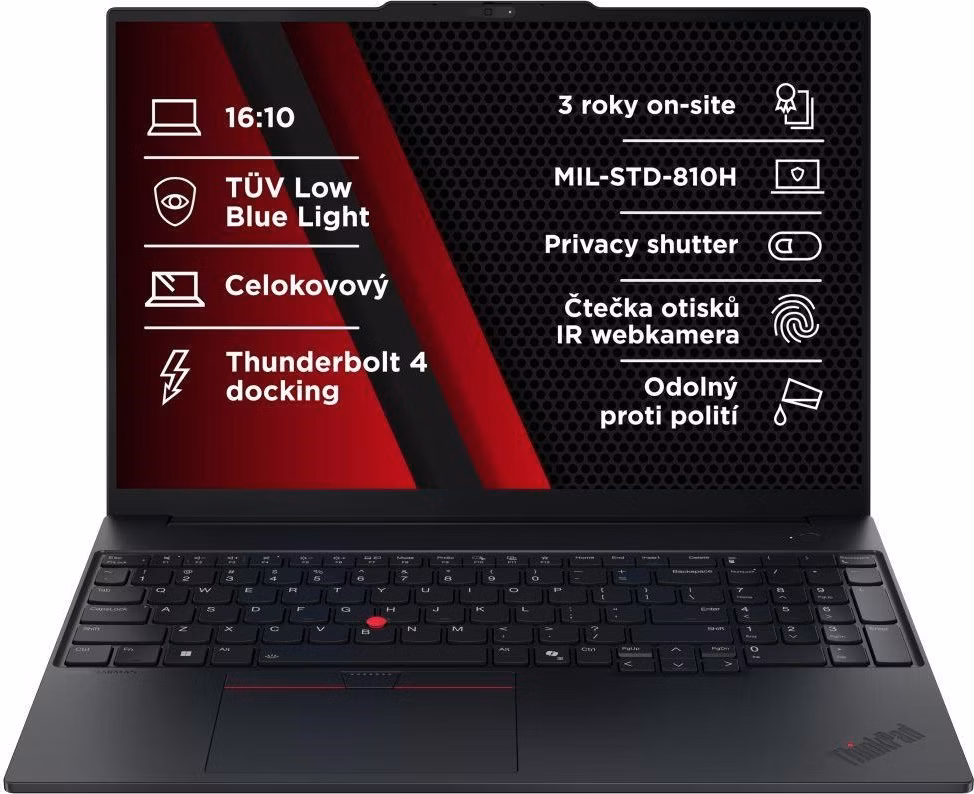 LENOVO NTB ThinkPad E16 G3 - Ultra5 225U,16" WUXGA,16GB,512SSD,IRcam,W11P,5let On-Site,5let KYD