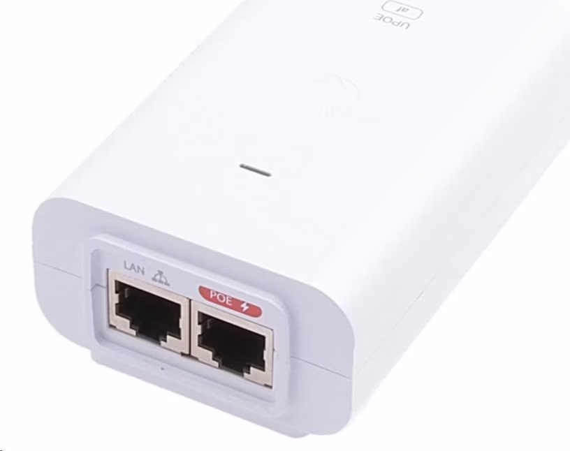 BAZAR - UBNT U-POE - Gigabitový PoE injektor 48V/0.32A (15,4W) - bílý - Poškozený obal (Komplet)