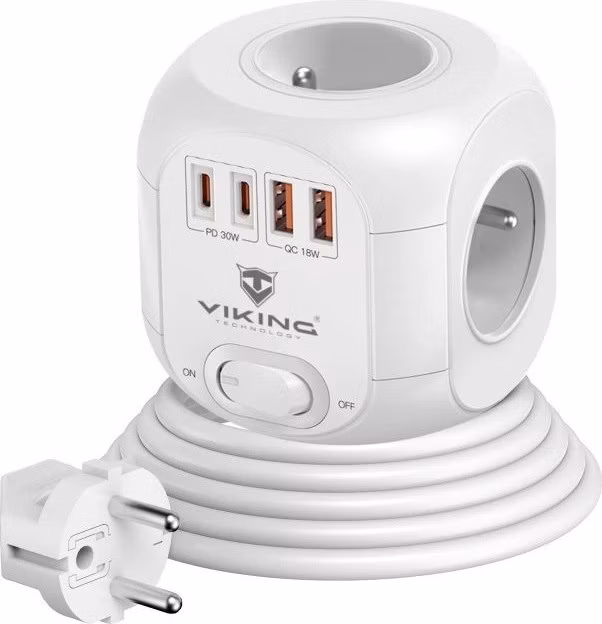 Viking síťový adaptér AC CUBE PD30