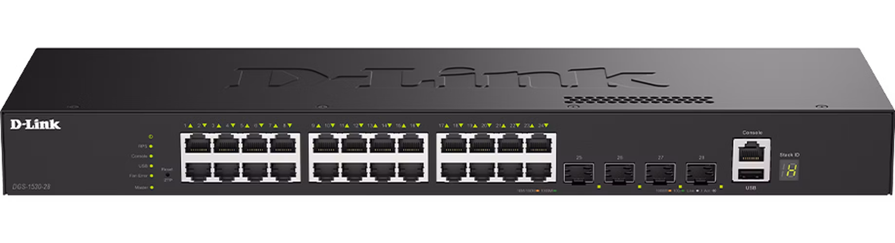 D-Link DGS-1530-28/E 24 Ports GE + 4 Ports 10G SFP+ Smart Managed Switch