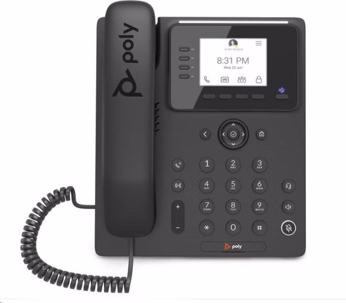 Poly CCX 350 firemní multimediální telefon, Microsoft Teams, PoE