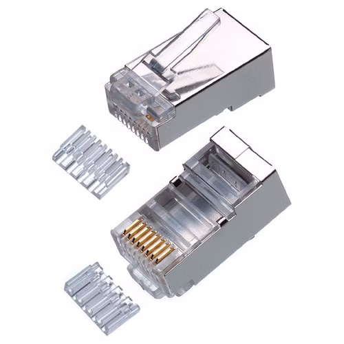 Konektor 8/8 RJ45, cat.6a, STP vložkou 100ks/bal, AWG 24 (lanko)
