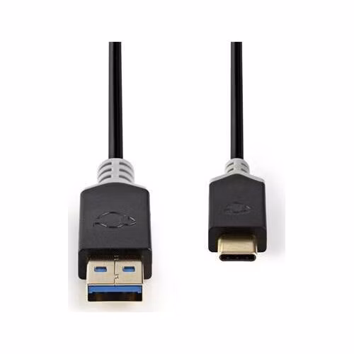 Nedis CCBW61600AT10 - Kabel USB 3.2 | Typ-C Zástrčka - A Zástrčka | 1 m | Antracit
