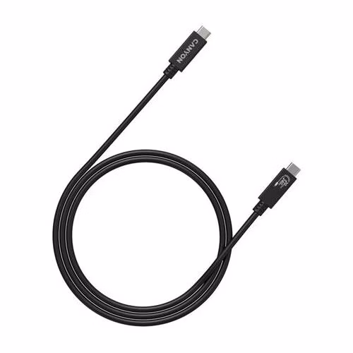 Canyon OnWire 240, 1 m, nabíjací a dátový kábel USB-C / USB-C, USB4, 240 W PD, 20 Gb/s, TPE, čierny